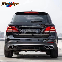 PP plastique ML63 AMG mise à niveau GLE 63 AMG style voiture pare-chocs led phares capot bodykit pour Mercedes Benz 2012-2014 W166 kit carrosserie