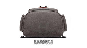 Sac à dos pour ordinateur portable en toile vintage personnalisé 2025 pour hommes, logo personnalisé, portable, grande capacité imperméable, doublure en polyester, dos souple - Product Image 4