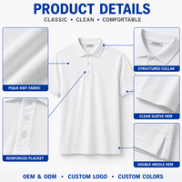 Chemises pour hommes à manches courtes avec logo personnalisé, uniformes de golf et de travail, couleur unie, marque privée, OEM, ODM, vente en gros, fabricant, 100%