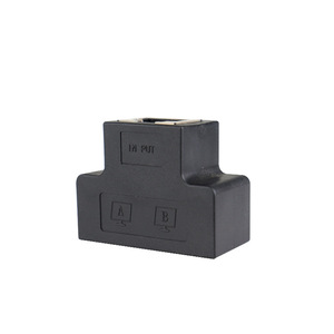 Adaptateur coupleur RJ45 noir LS-POE-013, connecteur droit pour câble réseau - Product Image 3
