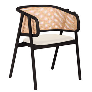Fauteuil Neva en Noyer Massif, <span class=keywords><strong>Chaise</strong></span> de Salle à Manger <span class=keywords><strong>Moderne</strong></span> en Bois Courbé Portable pour Maison, Bureau et Appartement 2026 - Product Image 1