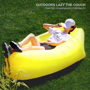 Lazyman Inflatable <b>Sofa</b> Air <b>Bed</b> Air Cushion Outdoor Portable Recliner Single or Double <b>Folding</b> <b>Bed</b> Pillow Model - Product Image 2