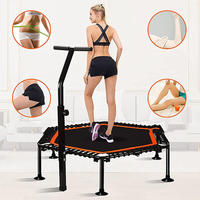 Mini trampoline d'exercice d'usine OEM de qualité supérieure Trampoline de fitness rond de 50 pouces avec poignée