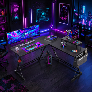 <span class=keywords><strong>Mesa</strong></span> de Juego <span class=keywords><strong>en</strong></span> Forma de <span class=keywords><strong>L</strong></span> de Gran Espacio, Venta de Fábrica, <span class=keywords><strong>Mesa</strong></span> <span class=keywords><strong>Gamer</strong></span> Negra para Computadora, Muestra Gratis - Product Image 1
