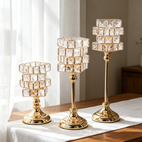 Support de Bougie Magique Créatif en Cristal, Chandelier de Table Personnalisé pour Décoration de Mariage, Bureau, Maison, Cadeau, Vente en Gros