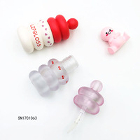 Tubes de gloss à lèvres vides de 5 ml avec petit pinceau, conteneur de gloss à lèvres mignon et tendance, flacon de gloss à lèvres personnalisé