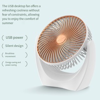 Ventilateur de circulation d'air de bureau mini USB électrique sans pales, silencieux, à moteur sans balais, portable, pour la maison et le bureau