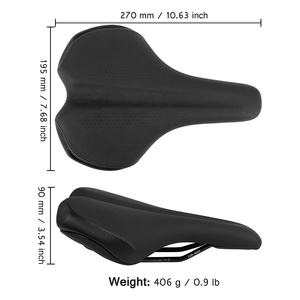Selim de Bicicleta em Couro PU Impresso em 3D LEWEE, Alta Elasticidade, Leve, Ventilado, à Prova de Choque, Espuma de Memória para MTB e Ciclismo de Estrada - Product Image 3