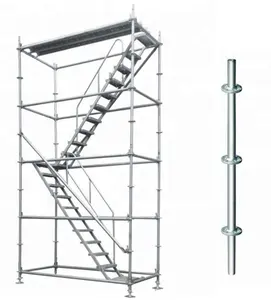 Complete Metal Heavy Duty Steel Ring Lock Scaffold Hot Dip Galvanized All Round Layher Ringlock System Scaffolding For Sale