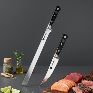 2pcs Butcher <strong>Knife</strong> Set 14 Inch 6.6 Inch Slicing Utility Vegetable Salmon Filleting <strong>Knives</strong> Cake Serving Bread Kitchen <strong>Knife</strong> - Product Image 5