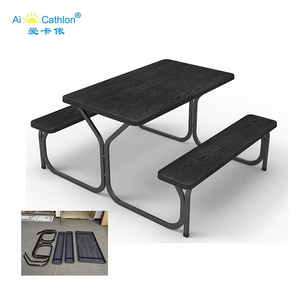 Heavy Duty 220 esterno cortile Picnic festa pranzo pieghevole <span class=keywords><strong>birreria</strong></span> Design in legno birra Set tavolo e panca per evento - Product Image 6