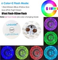 Logo personnalisé LED dessous de verre rond Flash tasse tapis bouteille autocollant lumières pour vin liqueur bouteille boissons fête Bar fête