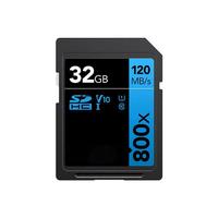 Kartu SD asli performa tinggi, 800X 32GB kartu SD 64GB 256GB 128GB kartu memori U3 4K V30 C10 U1 bahan plastik kamera