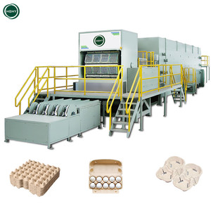 Hghy Egg Tray Box Production Line Making Packaging Machine Automatic Waste Paper Pulp Molding Making Machine Egg Tray Carton