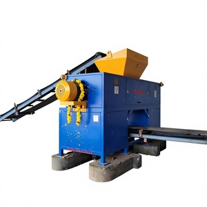 Broyeur populaire de déchets solides municipaux à double arbre semi-automatique, capacité 1000 kg, machine de broyage de plastique pour le recyclage - Product Image 1