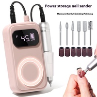 Polisseuse à ongles électrique rechargeable portable avec prise USB de vitesse 45000 tr/min