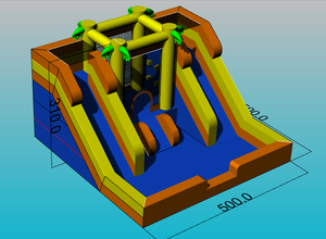 Plaj şişme <span class=keywords><strong>dubai</strong></span> su kaydırağı şişme pembe slayt - Product Image 2