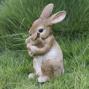 Statua animale decorazione da giardino <span class=keywords><strong>statuetta</strong></span> di coniglio, personalizzato a grandezza naturale simpatico animale <span class=keywords><strong>statuetta</strong></span> di coniglio ornamento - Product Image 3