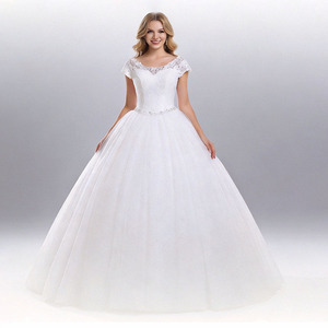 Abiti <span class=keywords><strong>da</strong></span> <span class=keywords><strong>Sposa</strong></span> <span class=keywords><strong>Taglie</strong></span> <span class=keywords><strong>Forti</strong></span> Moderni a Linea ad A Rossi e Bianchi in Pizzo con Scollo Rotondo e Paillettes Abiti <span class=keywords><strong>da</strong></span> <span class=keywords><strong>Sposa</strong></span> <span class=keywords><strong>da</strong></span> Principessa Economici Foto Reale - Product Image 1