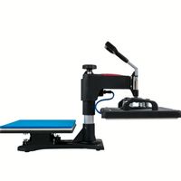 Prensa de Calor VEVOR, Máquina de Prensa de Calor 5 en 1 de 30.48 x 38.1 cm, Impresora de Transferencia por Sublimación tipo Almeja de Calentamiento Rápido