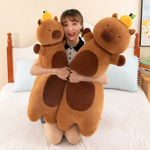 Almohada de <span class=keywords><strong>Peluche</strong></span> Suave con Diseño de Capibara, Juguete de <span class=keywords><strong>Peluche</strong></span> para Dormir, Ideal para Regalos de Cumpleaños Infantiles y Alivio del Estrés, Venta al Por Mayor CPC CE - Product Image 2