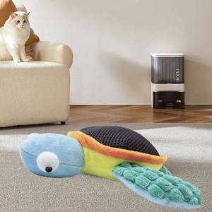 Cartoon <b>Turtle</b> Electric Cat <b>Toy</b> USB Rechargeable Flapping Wings Plush Interactive Pet <b>Toy</b> - Product Image 3