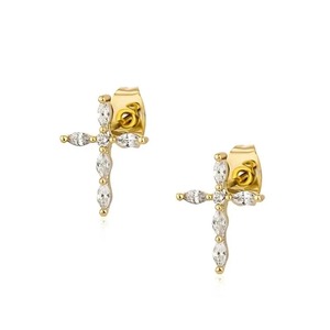 Boucles d'oreilles clous en zircon les plus vendues, élégantes et étincelantes, bijoux de mode pour femmes, boucles d'oreilles classiques en pierre pour fêtes et anniversaires - Product Image 6