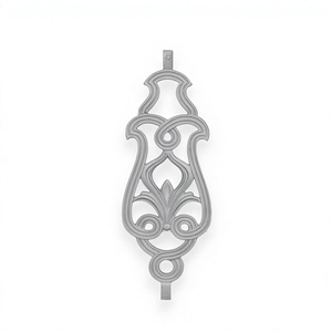 Modern <b>Decorative</b> Architectural Ornamental Wrought Iron Rosettes Cast <b>Panels</b> Powder Coated Height 20 Width 7 Industrial Grade - Product Image 2