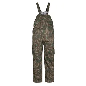 Custom celana panjang memanjat pria, jumpsuit camo overall kargo jeans berburu celana realtree camo bib overall pria