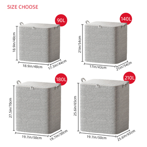 Sac de rangement essentiel pour la rentrée <span class=keywords><strong>scolaire</strong></span> 210L, organisateur non tissé pour vêtements et jouets d'enfants, idéal pour la maternelle et les dortoirs, sac de rangement pour couettes - Product Image 3