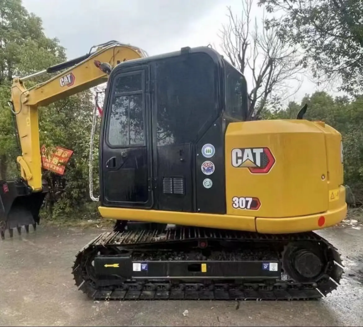 Harga terbaik digunakan 7ton mini ekskavator kecil kucing 307 308 306 ekskavator perayap dalam kondisi baik