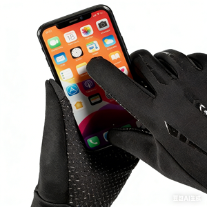 Gants de cyclisme unisexes de style sportif imprimés, résistants à l'eau et compatibles avec les écrans tactiles, vente en gros - Product Image 2