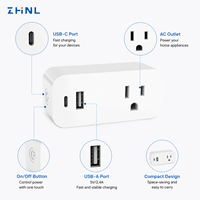 Prises électriques intelligentes ZHNL avec télécommande Wi-Fi, étanches, de type C USB, pour usage domestique, fabriquées par un fabricant spécialisé dans la protection de la sécurité