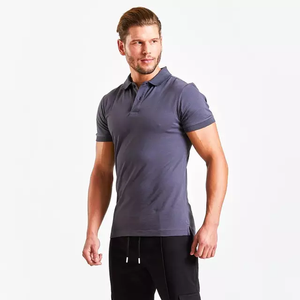 Camiseta deportiva de algodón con cuello redondo para hombre, camiseta informal para correr en el gimnasio con tela de Jersey de diseño en blanco - Product Image 6