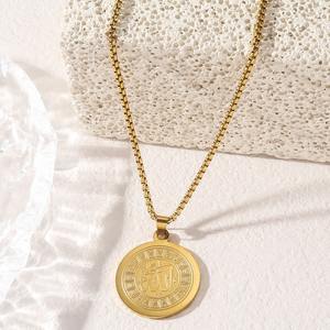 Collares de Joyería de Moda de Acero Inoxidable Resistentes al Agua con Colgante Religioso Árabe Islámico de Alá Musulmán para Hombres y Mujeres - Product Image 1