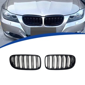 Rejilla delantera BMW negra de ABS de repuesto para E92 2010-2013 con diseño de doble barra - Product Image 1