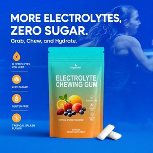 Chewing-gum électrolytique sans sucre, saveur tropicale, supplément d'hydratation sportive portable à croquer, étiquette privée personnalisée - Product Image 3