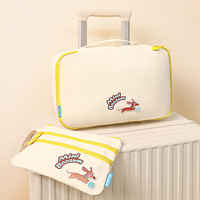 Ensemble de sacs de rangement pour voyages en famille, organiseur de valise, cubes de rangement avec cubes pour vêtements, trousse de toilette, pochette pour sous-vêtements et passeport
