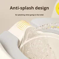 Tabouret de toilette pliable en plastique pour enfants avec main courante pour garçons et filles