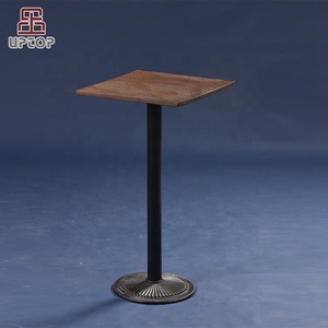 (SP-BT702) Ristorante <span class=keywords><strong>Bar</strong></span> Industriale utilizzato in ferro d'epoca da tavolo in legno e sgabello - Product Image 3