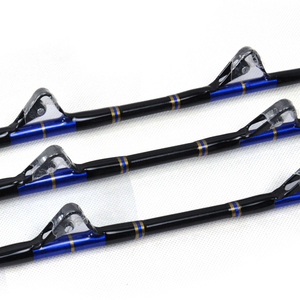 Canne à pêche en haute mer pour thon, action lente, 4+1 guides à rouleaux, 100-130 LBS, pour la pêche en bateau, poignée EVA - Product Image 3