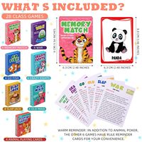 Ensemble de 7 jeux de cartes classiques en papier pour enfants (Go Fish, Old Maid, etc.) Cadeaux de fête emballés pour plus de 4 ans, en boîte