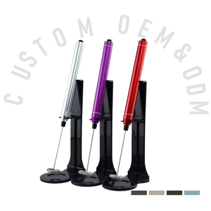 <span class=keywords><strong>Mousseur</strong></span> à lait électrique portatif professionnel à piles avec support de mélangeur à café - Product Image 1