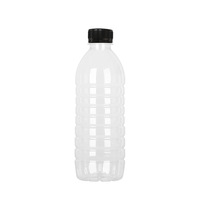 Bouteille en plastique jetable transparente pour animaux de compagnie, emballage en gros pour thé aux herbes, lait de soja, jus, eau minérale