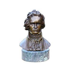 Bronze Dame Jouant Violon Buste Statue Musique Mode-Thème Métal Artisanat Art Sculpture pour Hôtel Salon Ange Croix - Product Image 6