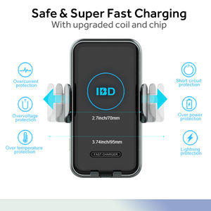 Capteur intelligent contrôle tactile voiture évent support de téléphone support 15W charge rapide pince automatique <span class=keywords><strong>Induction</strong></span> <span class=keywords><strong>chargeur</strong></span> de voiture sans fil - Product Image 3