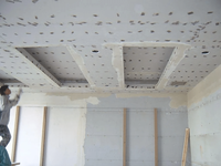 Plafond en Plaques de Plâtre Spéciales Qingtai Engineering, Cloison Ignifuge, Résistant à l'Humidité, Usage Domestique, Origine Shanghai, Moderne