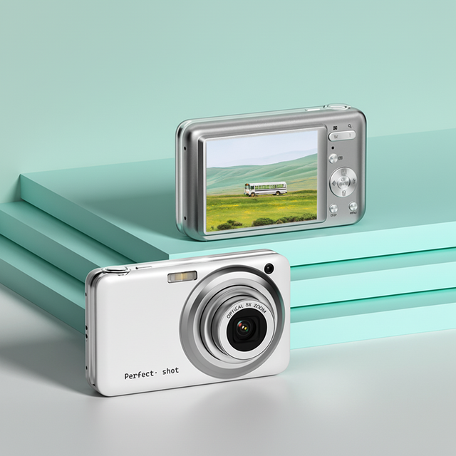 4K 64MP Popular Compact Digital Camera High Resolution 8X Optical Zoom Auto Focus Retro Digital Camera