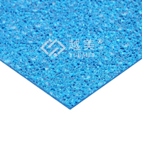 Feuille de diamant en plastique gaufrée pc couleur personnalisable