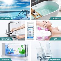 Tiras de Prueba para Acuario 6 en 1 Económicas: PH, Cloro Total, Cloro Libre, Alcalinidad Total, Ácido Cianúrico, Dureza